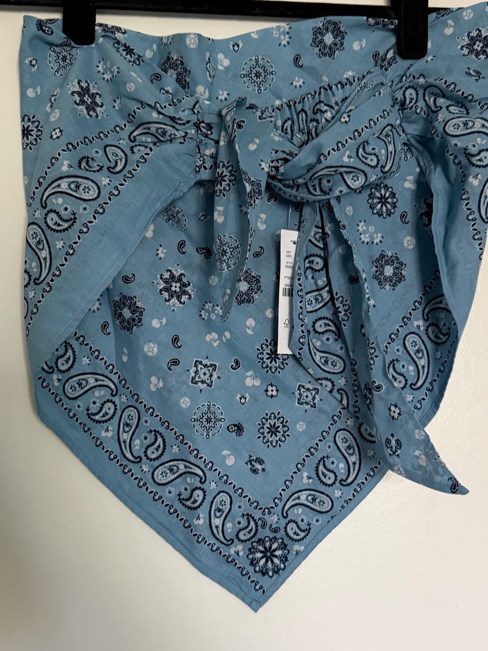 J. Crew Cotton voile bandana top in paisley print - S / M - Picture 5 of 8